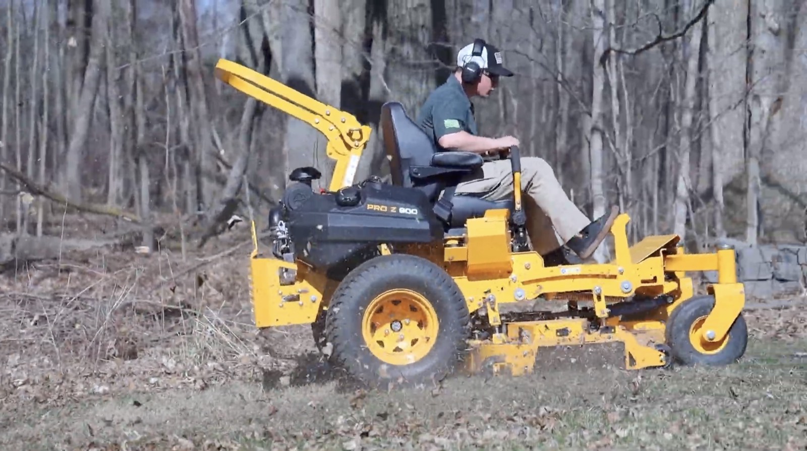 Fall mowing and leaf cleanup with a commercial zero-turn mower